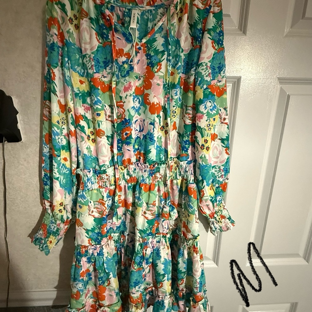 Floral Long Sleeve Dress